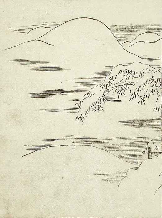 Framed Print : Snow Landscape, c1740. Creator: Tachibana Morikuni Framed Print : Snow Landscape, c1740. Creator: Tachibana Morikuni