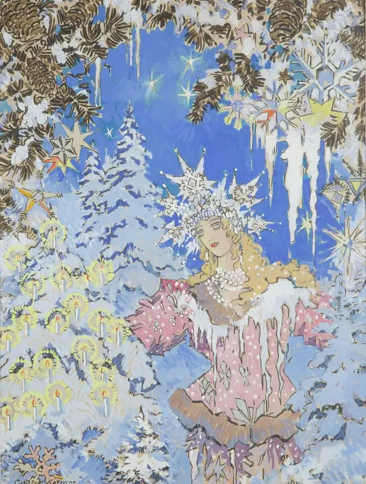 Framed Print : Snow Maiden. Costume design for the opera Snow Maiden by N. Rimsky-Korsakov. Creator: Korovin, Konstantin Alexeyevich (1861-1939). Snow Maiden. Costume design for the opera Snow Maiden by N. Rimsky-Korsakov Framed Print : Snow Maiden. Costume design for the opera Snow Maiden by N. Rimsky-Korsakov. Creator: Korovin, Konstantin Alexeyevich (1861-1939). Snow Maiden. Costume design for the opera Snow Maiden by N. Rimsky-Korsakov