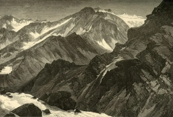 Framed Print : Snow-Mass Mountain, 1874. Creator: Thomas Moran Framed Print : Snow-Mass Mountain, 1874. Creator: Thomas Moran