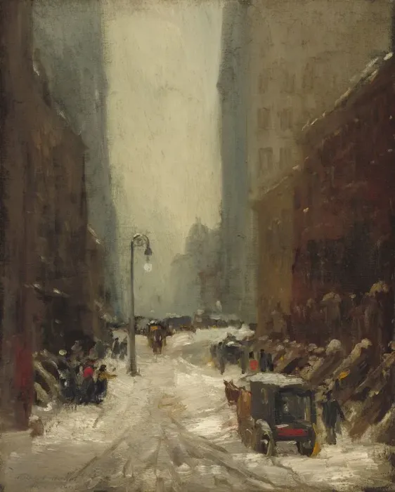 Framed Print : Snow in New York, 1902. Creator: Robert Henri Framed Print : Snow in New York, 1902. Creator: Robert Henri