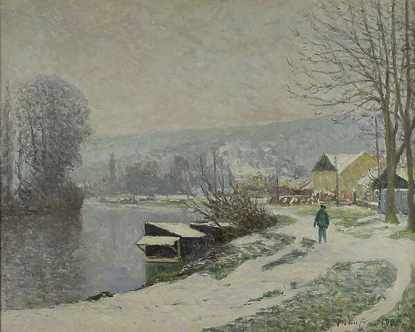 Snow at Port-Marly (La neige à Port-Marly), 1902. Creator: Maufra, Maxime (1861-1918)