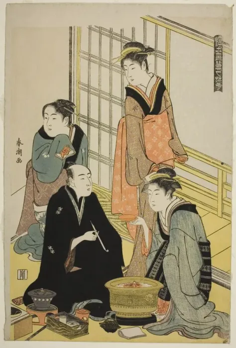 Framed Print : Snow, from the series Snow, Moon, and Flowers of the Floating World (Ukiyo... c) Framed Print : Snow, from the series Snow, Moon, and Flowers of the Floating World (Ukiyo... c)