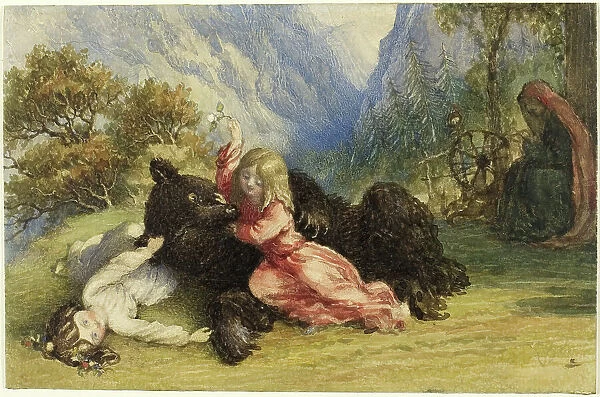 Snow White and Rose Red, n.d. Creator: Richard Doyle