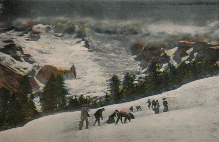 Framed Print : Snowballing in Paradise Valley in Midsummer, Mt. Rainier National Park, c1916. Artist: Asahel Curtis Framed Print : Snowballing in Paradise Valley in Midsummer, Mt. Rainier National Park, c1916. Artist: Asahel Curtis
