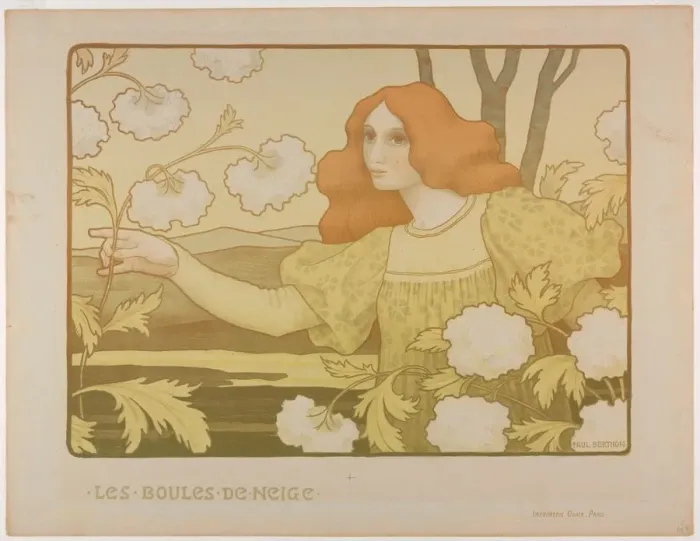 Framed Print : Snowballs, c. 1900. Creator: Paul Berthon (French, 1872-1909); Chaix Framed Print : Snowballs, c. 1900. Creator: Paul Berthon (French, 1872-1909); Chaix