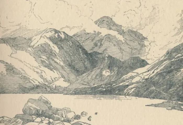Framed Print : Snowdon, 1910 Framed Print : Snowdon, 1910