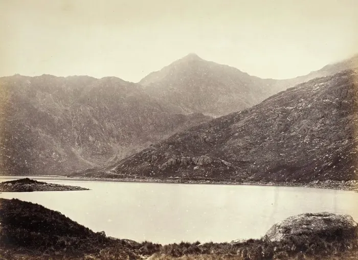 Framed Print : Snowdon, From Llyn Llydaw (528) (image 2 of 2), Printed 1860 circa. Creator: Francis Bedford Framed Print : Snowdon, From Llyn Llydaw (528) (image 2 of 2), Printed 1860 circa. Creator: Francis Bedford