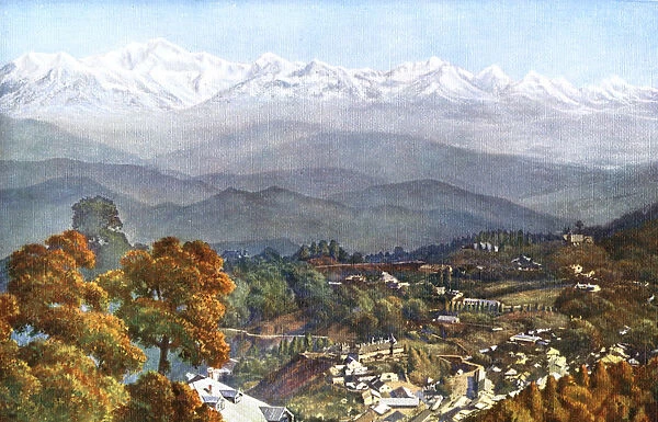 The snows from Jalapahar, Darjeeling, India, early 20th century