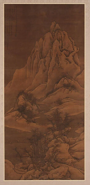 Snowscape after Guo Xi, Qing dynasty, 1702. Creator: Li Yin
