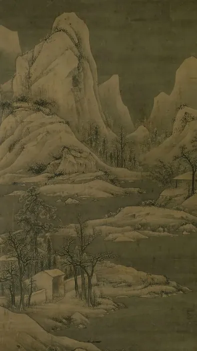 Framed Print : Snowy landscape, between 1368 and 1644. Creator: Unknown Framed Print : Snowy landscape, between 1368 and 1644. Creator: Unknown