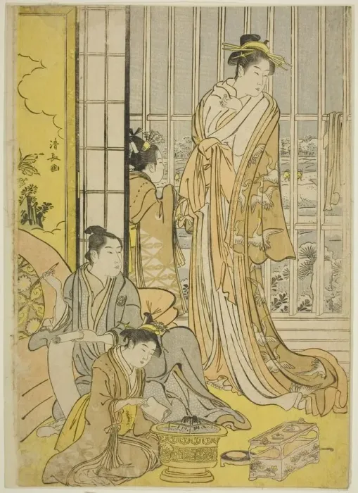 Framed Print : Snowy Morning in the Pleasure Quarters (Seiro yuki no ashita), c. 1789 Framed Print : Snowy Morning in the Pleasure Quarters (Seiro yuki no ashita), c. 1789
