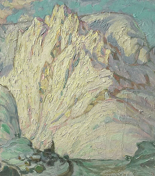 Snowy Mountains. Study from Lofoten, 1930. Creator: Anna Katarina Boberg