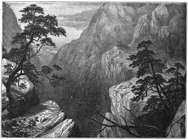 Snowy range of the Sierra Madre, Rocky Mountains, USA, 1877