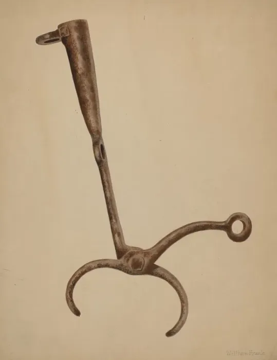 Framed Print : Snubber for Bull, c. 1942. Creator: William Frank Framed Print : Snubber for Bull, c. 1942. Creator: William Frank