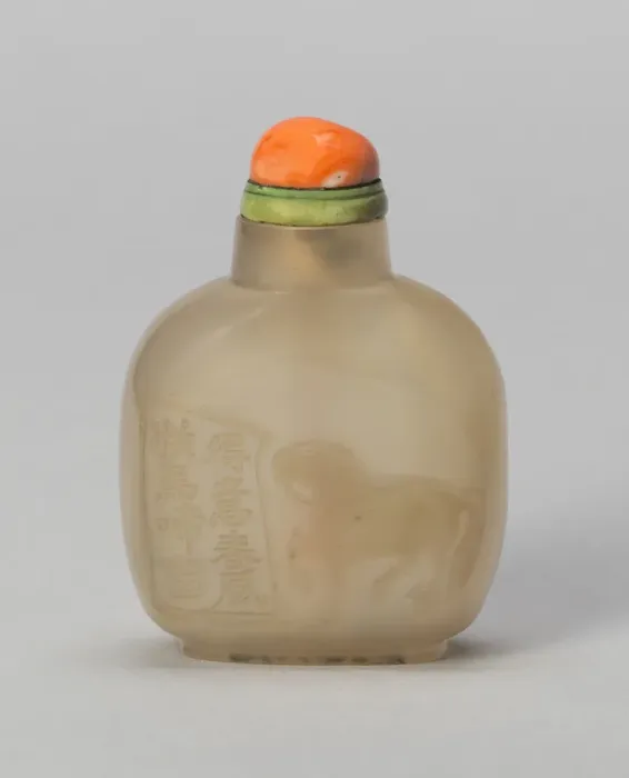 Framed Print : Snuff Bottle with a Horse, Qing dynasty (1644-1911), 1800-1850. Creator: Unknown Framed Print : Snuff Bottle with a Horse, Qing dynasty (1644-1911), 1800-1850. Creator: Unknown