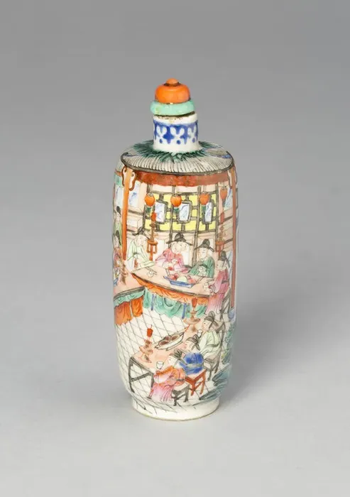 Framed Print : Snuff Bottle with a Scene from the Dream of the Red... Qing dynasty Framed Print : Snuff Bottle with a Scene from the Dream of the Red... Qing dynasty