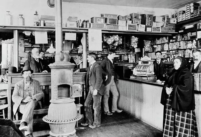 Framed Print : S.O. Grimes general store, Westminster, Md. between 1895 and 1910. Creator: Unknown Framed Print : S.O. Grimes general store, Westminster, Md. between 1895 and 1910. Creator: Unknown