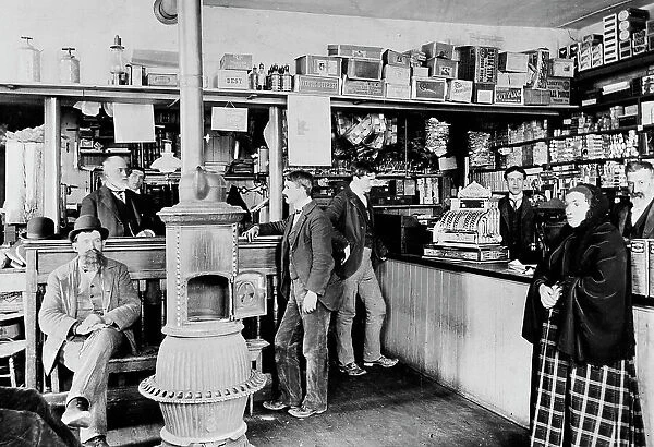 S.O. Grimes general store, Westminster, Md. between 1895 and 1910. Creator: Unknown