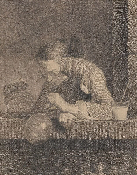 Soap Bubbles, 1739. Creator: Pierre Filloeul