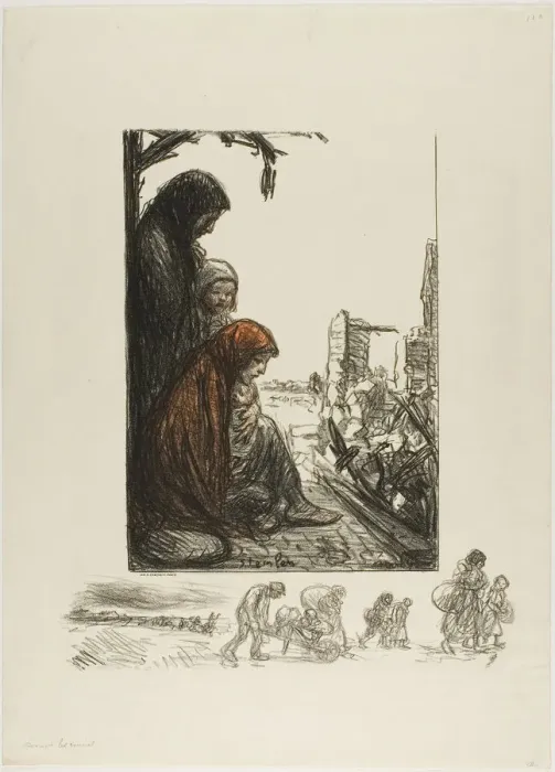 Framed Print : The Social Duty, 1917. Creator: Theophile Alexandre Steinlen Framed Print : The Social Duty, 1917. Creator: Theophile Alexandre Steinlen