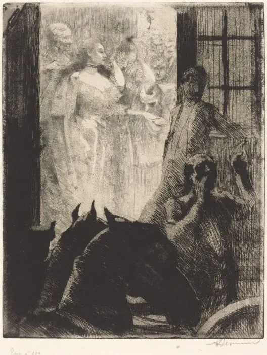 Framed Print : Social Triumph (Le Triomphe mondain), c. 1886. Creator: Paul Albert Besnard Framed Print : Social Triumph (Le Triomphe mondain), c. 1886. Creator: Paul Albert Besnard