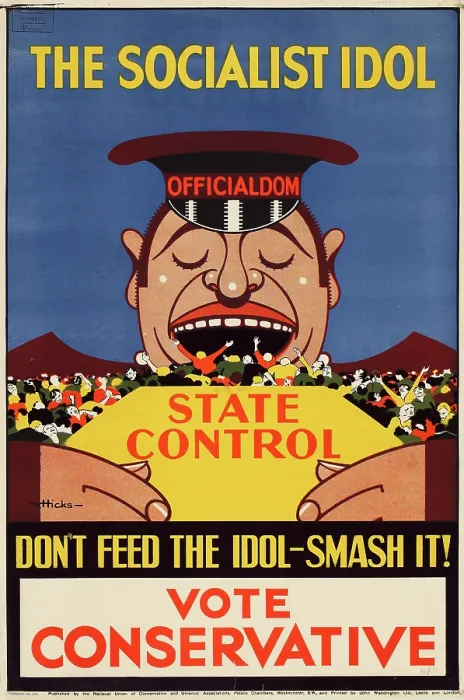 Framed Print : The socialist idol don't feed the idol-smash it! Vote Conservative, 1928-1929. Creator: Hicks, Victor (1893-1946). The socialist idol don't feed the idol-smash it! Vote Conservative, 1928-1929. Creator: Hicks, Victor (1893-1946) Framed Print : The socialist idol don't feed the idol-smash it! Vote Conservative, 1928-1929. Creator: Hicks, Victor (1893-1946). The socialist idol don't feed the idol-smash it! Vote Conservative, 1928-1929. Creator: Hicks, Victor (1893-1946)
