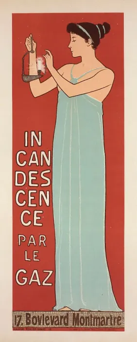 Framed Print : Société Française d'Incandescence par le Gaz (Système Auer), 1896. Creator: Réalier-Dumas, Maurice (1860-1928) Framed Print : Société Française d'Incandescence par le Gaz (Système Auer), 1896. Creator: Réalier-Dumas, Maurice (1860-1928)