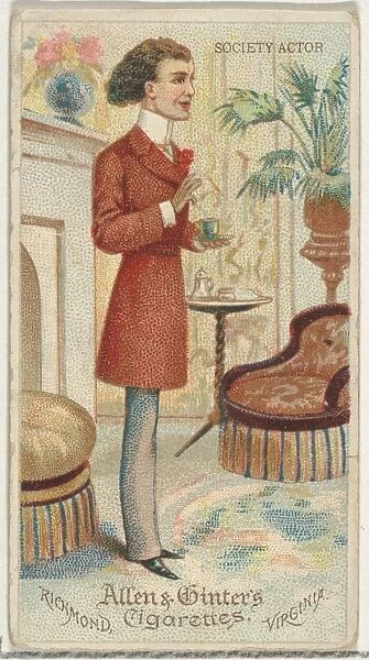 Society Actor, from Worlds Dudes series (N31) for Allen & Ginter Cigarettes, 1888