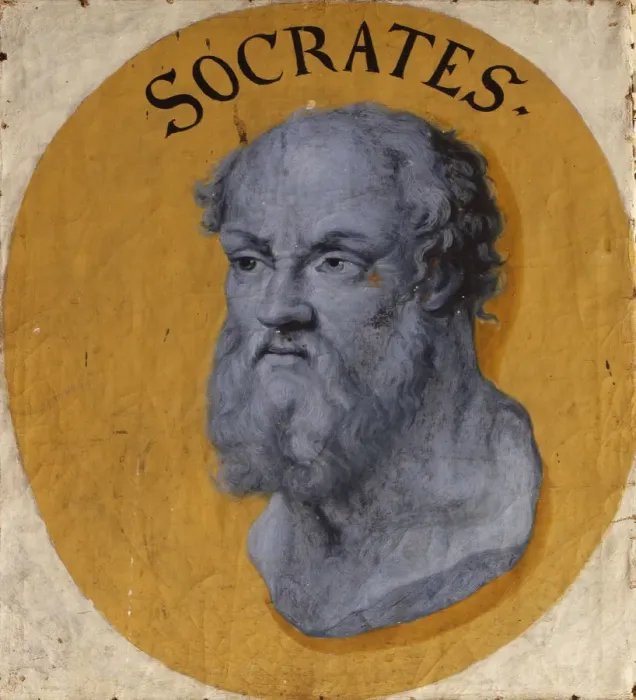 Framed Print : Socrates, c. 1670. Creator: Sandrart, Joachim, von (1606-1688) Framed Print : Socrates, c. 1670. Creator: Sandrart, Joachim, von (1606-1688)