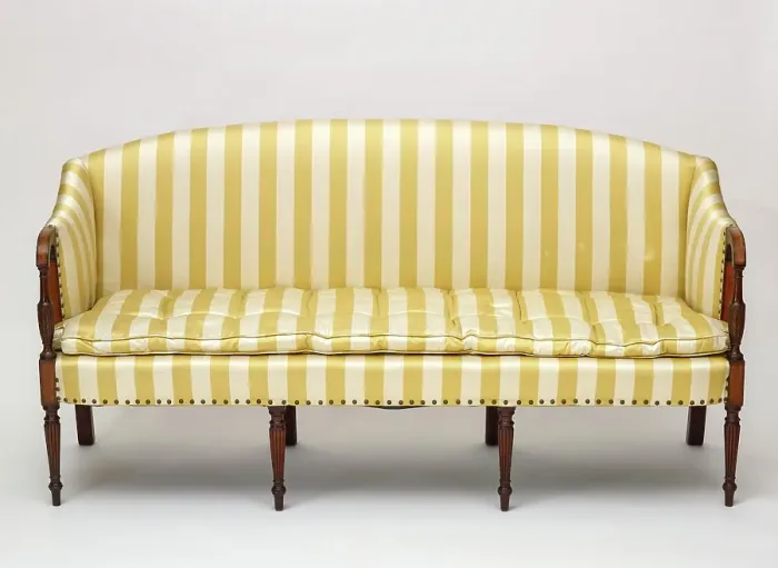 Framed Print : Sofa, about 1800. Creator: Unknown Framed Print : Sofa, about 1800. Creator: Unknown