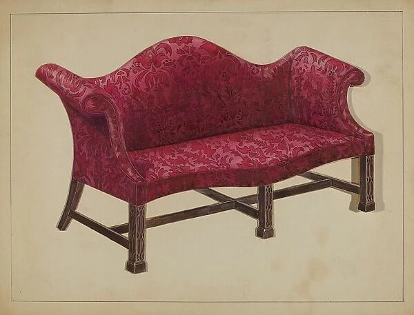 Sofa, 1935 / 1942. Creator: Frank Wenger