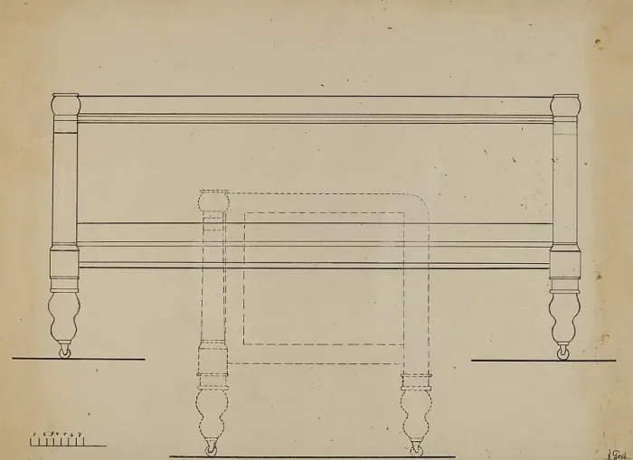 Framed Print : Sofa, 1936. Creator: Nicholas Gorid Framed Print : Sofa, 1936. Creator: Nicholas Gorid