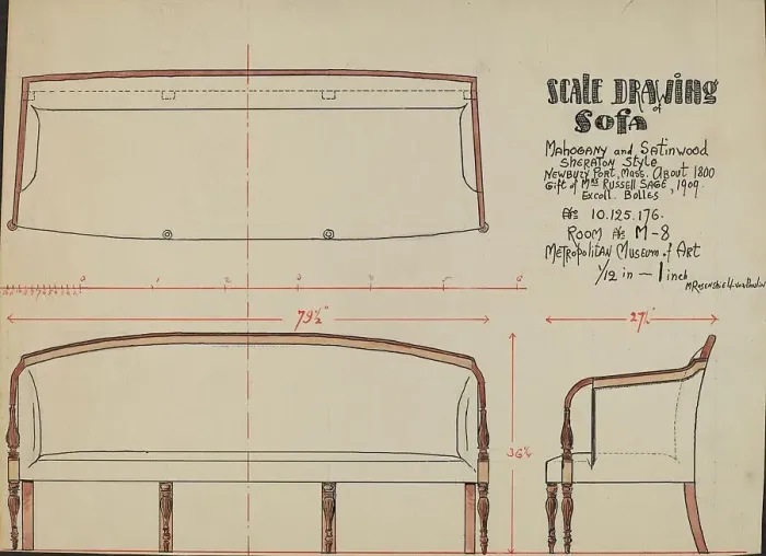 Framed Print : Sofa, c. 1936. Creator: M. Rosenshield-von-Paulin Framed Print : Sofa, c. 1936. Creator: M. Rosenshield-von-Paulin