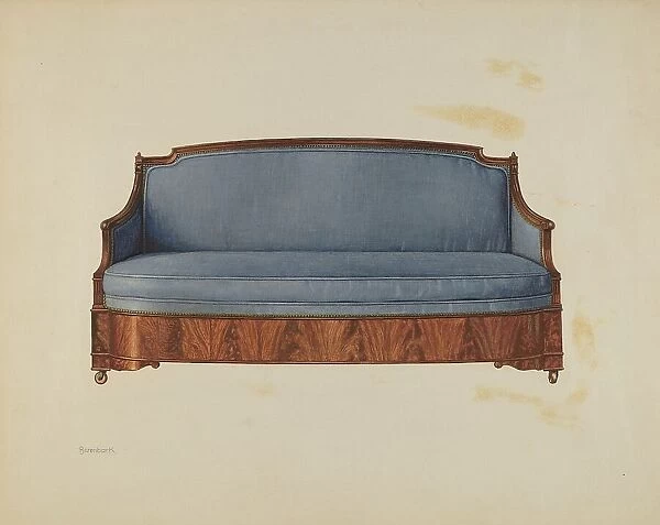 Sofa, c. 1937. Creator: Ernest Busenbark