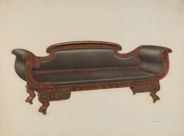 Sofa, c. 1940. Creator: Harry Eisman