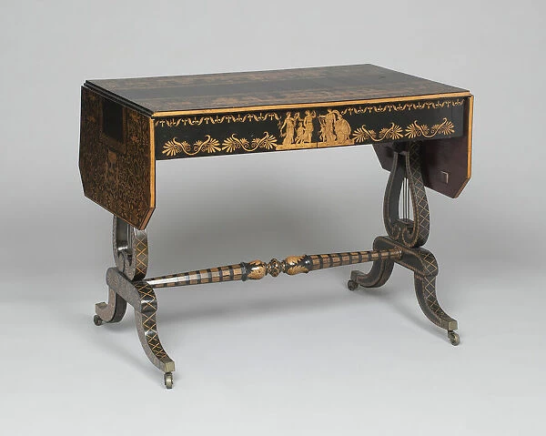 Sofa Table, England, c. 1810. Creator: Unknown