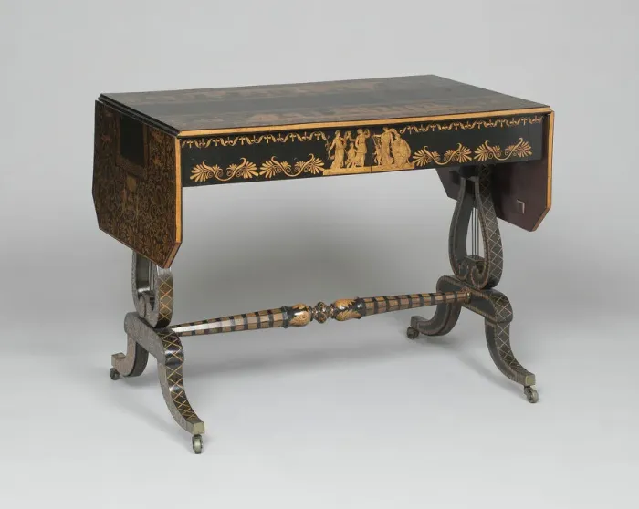 Framed Print : Sofa Table, England, c. 1810. Creator: Unknown Framed Print : Sofa Table, England, c. 1810. Creator: Unknown