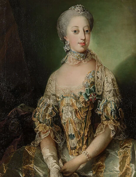 Sofia Magdalena, Queen of Sweden, 1766. Creator: Carl Gustaf Pilo