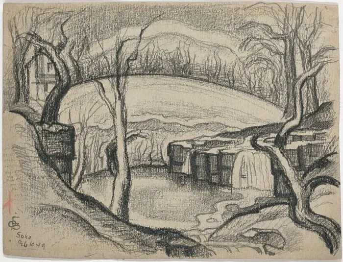 Framed Print : Soho (recto), 1919. Creator: Oscar Bluemner Framed Print : Soho (recto), 1919. Creator: Oscar Bluemner