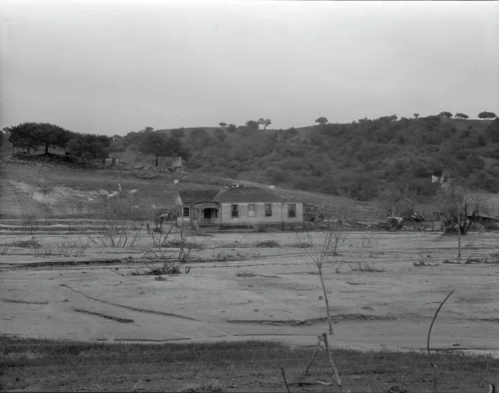Framed Print : Soil erosion at Arroyo Grande, California, 1936. Creator: Dorothea Lange Framed Print : Soil erosion at Arroyo Grande, California, 1936. Creator: Dorothea Lange