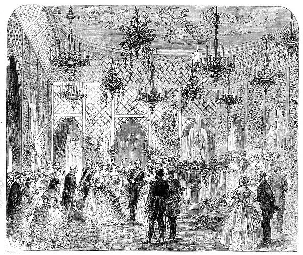Soirée given...by the Burgomaster and Common Council of Brussels, at the Hotel de Ville... 1862. Creator: Unknown