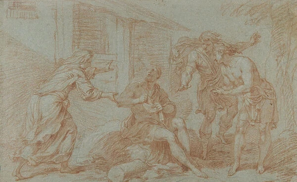 Sokrates Taking The Poison Cup. Artist: Boullogne, Louis de, the Younger (1654-1733)