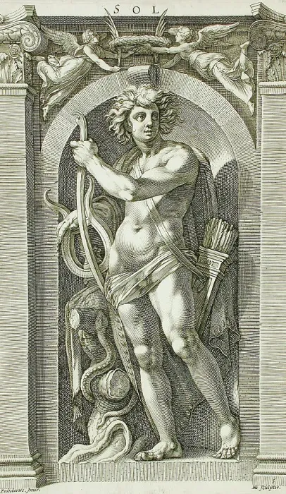 Framed Print : Sol, 1592. Creator: Hendrik Goltzius Framed Print : Sol, 1592. Creator: Hendrik Goltzius