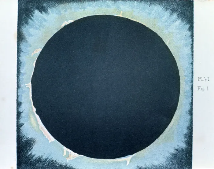 Framed Print : Solar corona and prominences 1860 (1870) Framed Print : Solar corona and prominences 1860 (1870)