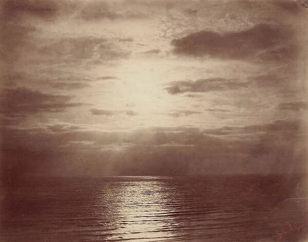 Solar Effect in the Clouds-Ocean, 1856  /  57. Creator: Gustave Le Gray