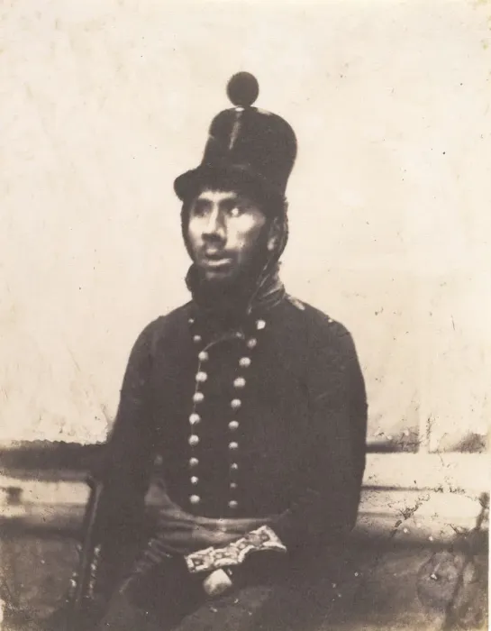 Framed Print : Soldier, 1845-50. Creator: Calvert Jones Framed Print : Soldier, 1845-50. Creator: Calvert Jones