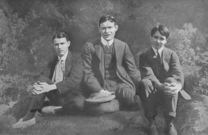 Framed Print : Three Soldier Brothers, c1913, (1917) Framed Print : Three Soldier Brothers, c1913, (1917)