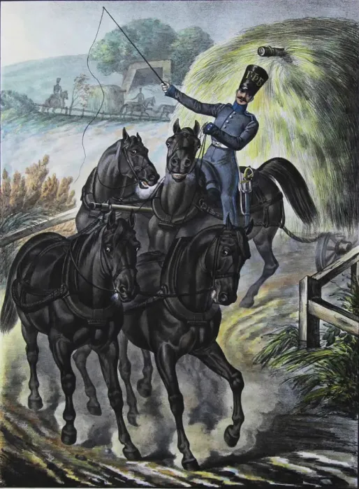 Framed Print : Soldier of the Guards Supply Train Brigade, 1829. Artist: Belousov, Lev Alexandrovich (1806-1864) Framed Print : Soldier of the Guards Supply Train Brigade, 1829. Artist: Belousov, Lev Alexandrovich (1806-1864)