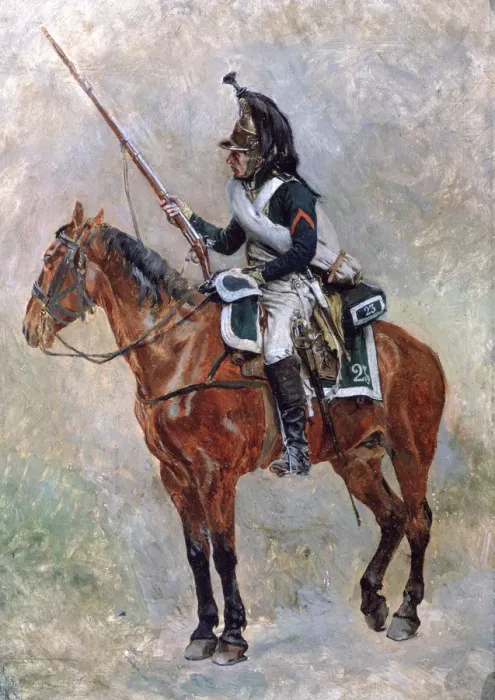 Framed Print : Soldier on Horseback, 19th Century Framed Print : Soldier on Horseback, 19th Century