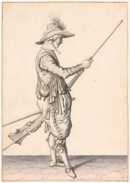 Framed Print : A Soldier Loading a Musket, Ramme in Your Pouder, 1596 / 98. Creator: Jacques de Gheyn II. A Soldier Loading a Musket, Ramme in Your Pouder, 1596 / 98. Creator: Jacques de Gheyn II Framed Print : A Soldier Loading a Musket, Ramme in Your Pouder, 1596 / 98. Creator: Jacques de Gheyn II. A Soldier Loading a Musket, Ramme in Your Pouder, 1596 / 98. Creator: Jacques de Gheyn II